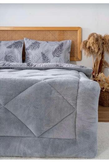 Eyüpoğlu Double Luxury Double-Sided Welsoft Pufidik Silicone Quilt 195X215 + 2 Pillowcases