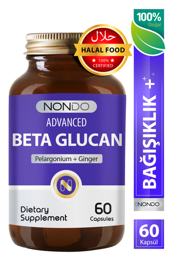 Nondo 60 Capsules Beta Glucan - African Geranium and Ginger Black Cumin