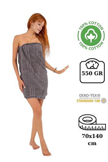 neşe home collection Sofienne 70X140 Bath Towel Gray
