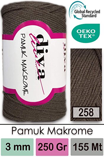 Diva İplik Diva Cotton Macrame 258