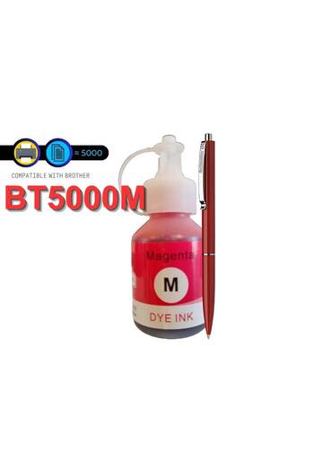 SPEED Compatible BT5000M Magenta Ink Cartridge Set 5000 pages and Schneider Pen