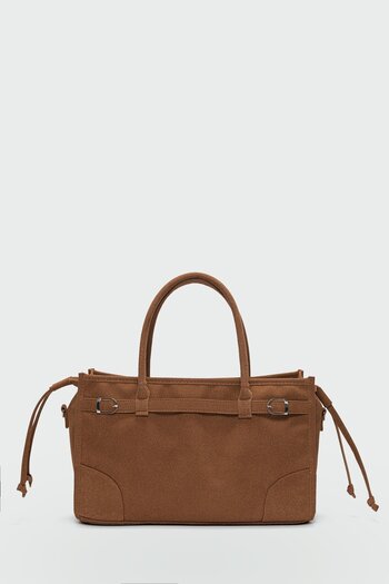 Shule Bags Fabiana Suede Shoulder Bag Brown