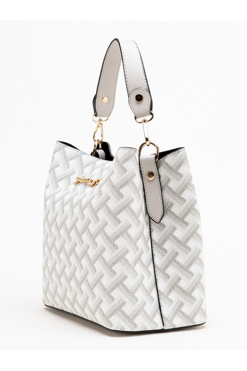 Karaca Printed Leather Handbag