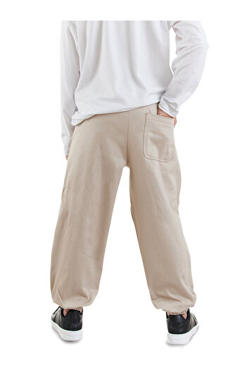 Denokids Boy's Beige Gabardine Pants