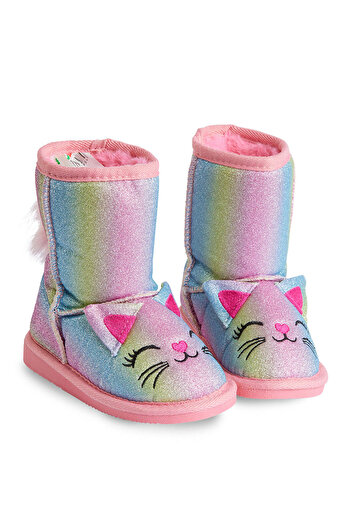Denokids Kedi Renkli Simli Kız Çocuk Bot