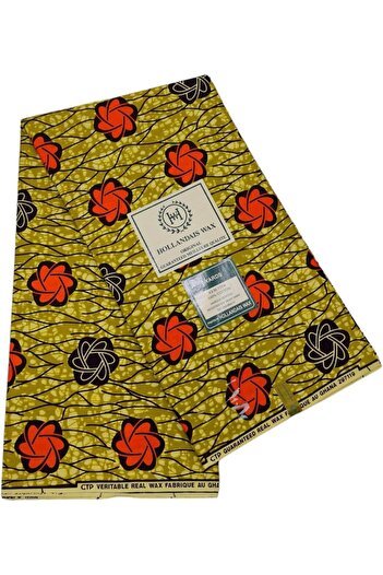 Generic African Wax Fabrics 6 Yards 100% Cotton Ankara Print Fabric - Multicolour
