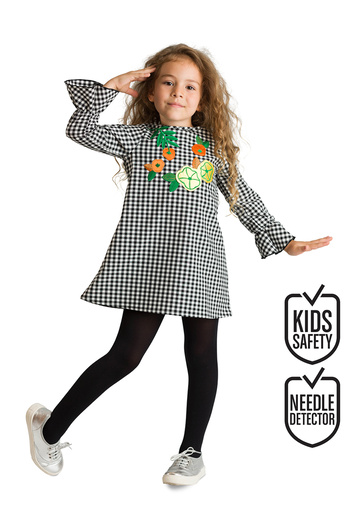 MSHB&G Floral Plaid Girl's Floral Dress