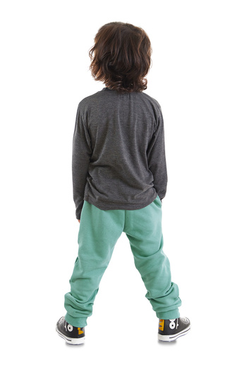 Denokids Dino Kazıda Boy's T-shirt Sweatpants Set