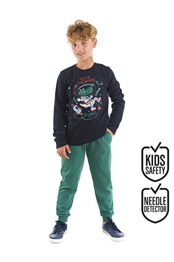 Denokids Astronaut Crocodile Boy T-shirt Trousers Set