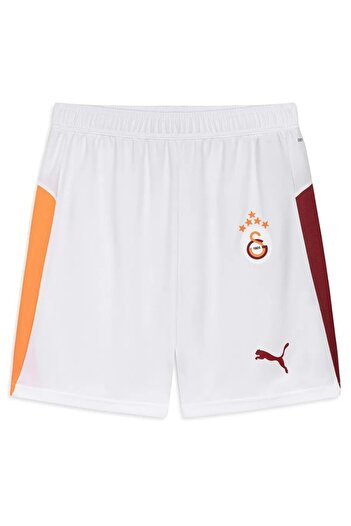 Galatasaray S.k. Shorts 25/26 İç Saha Parçalı Şort Erkek Futbol Şortu BEYAZ-KIRMIZI