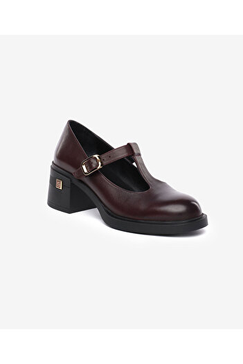 Greyder Women's Burgundy Genuine Leather Classic Shoes 5K2Ua59303