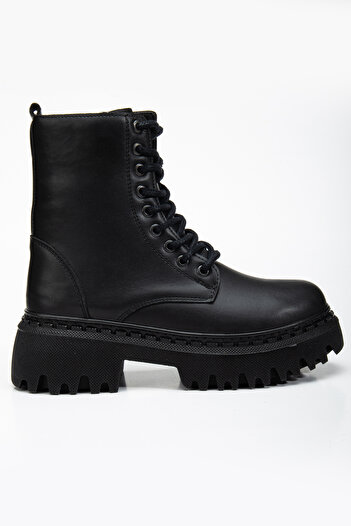 MY GROSS SHOES Γυναικείες χειμερινές μαύρες μπότες με πλήρη γούνινη επένδυση, ανθεκτική στο νερό και το κρύο, με εγγυημένη αντιολισθητική σόλα
