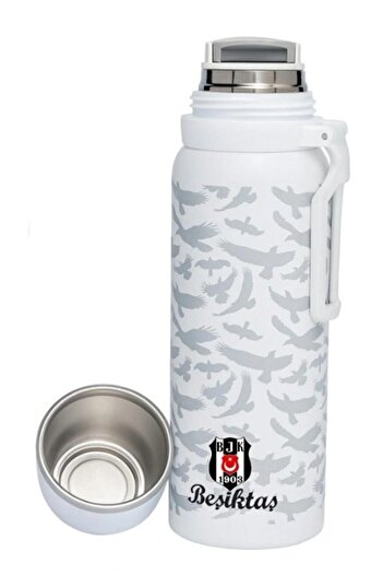Beşiktaş Licensed 650ml New Season Steel Thermos with Cup Special Boxed Sezgistore with Difference in Price...