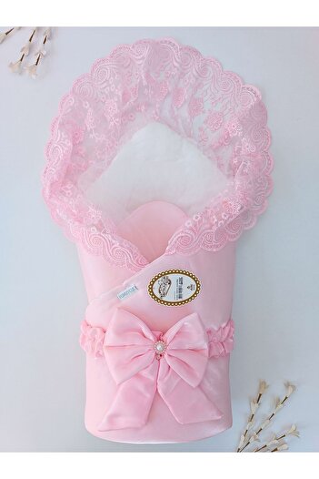 OMY Kumru Kristal Baby Girl Swaddle Unisex Baby Outer Blanket Hospital Release Swaddle Blanket