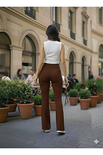 ECEYLÜL MODA SCUBA KREP ÖNÜ ÇIMALI İSPANYOL PAÇA PANTOLON(kısa süreligine lansman fiyatı)