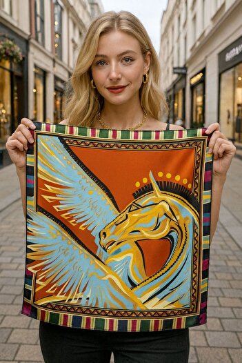 Axesoire 13718 Ethnic Patterned Bandana Scarf