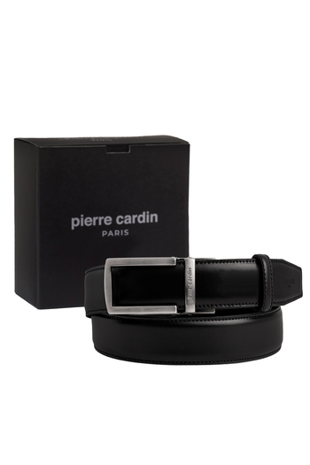 Pierre Cardin Black Leather Automatic Buckle Men's Belt Pcotm01S6T