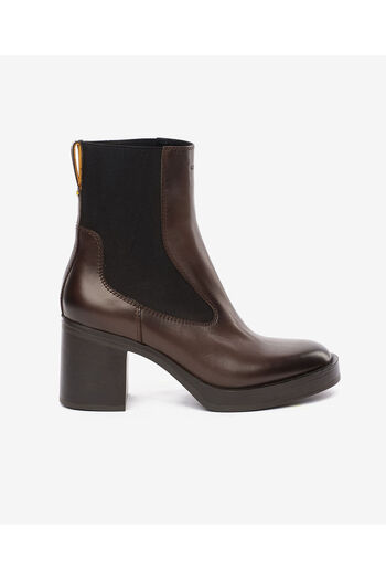 Greyder Women's Brown Genuine Leather Heeled Boots 5K2Db35291