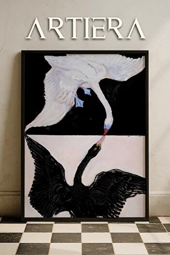 HİGUERA Hilma af Klint 1862-1944 Modern Soyut Spiritüel Sanatı Doğal Ahşap Çerçeveli Duvar Tablosu