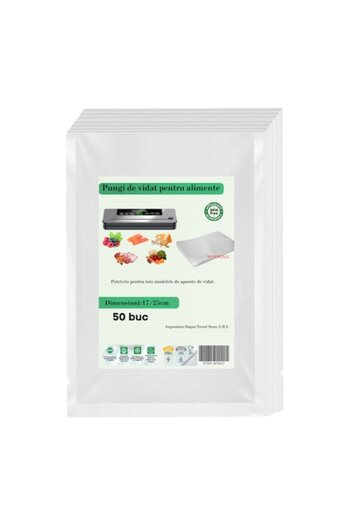 OEMS RAPAZ vacuum food bags, 17 x 25 cm, 50 pieces, BPA-free