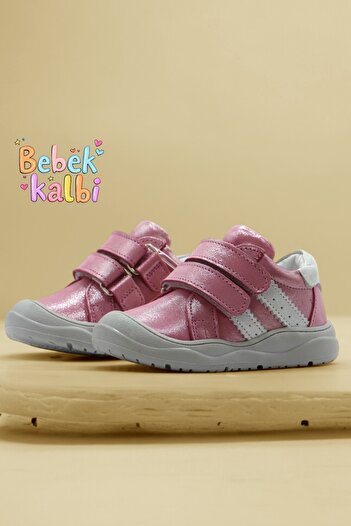 NİNO BEBE Nino Hakiki Deri Ortopedik Taban Ilk Adım Kız Bebek Ayakkabısı