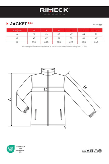 RIMECK Women's Fleece Jacket Anti-Pilling Treatment