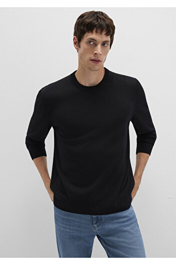 Mavi Crew Neck Black Wool Sweater Regular Fit / Regular Cut 0710384-900