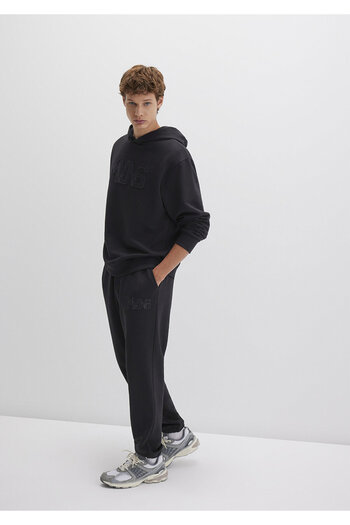 Mavi Patch Logo Black Sweatpants 0010475-900