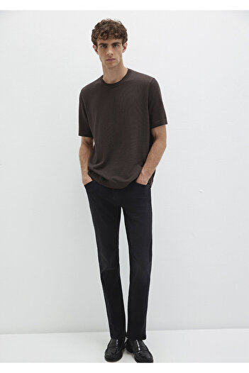 Mavi Short Sleeve Brown Knit T-Shirt Regular Fit / Standard Cut 0710312-70219