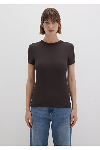Mavi Καφέ Basic T-shirt Fitted / Κοπή Στενή 1613081-70240