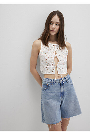 Mavi Lace Detailed Fisto Embroidered Top 1211177-70057