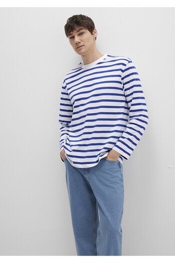 Mavi Ριγέ μπλουζάκι Loose Fit / Loose Relaxed Fit 0612857-70907