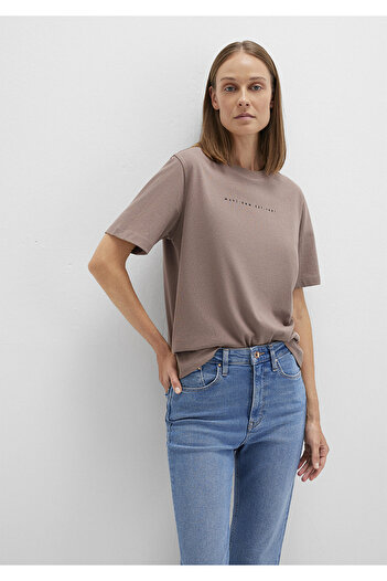 Mavi Τυπωμένο καφέ T-Shirt Regular Fit 1613147 -70383