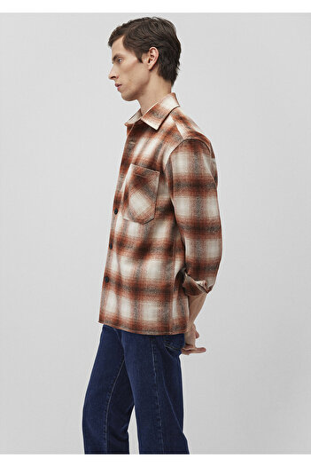 Mavi Καρό καφέ πουκάμισο Loose Fit / Loose Relaxed Fit 0211242 -88653