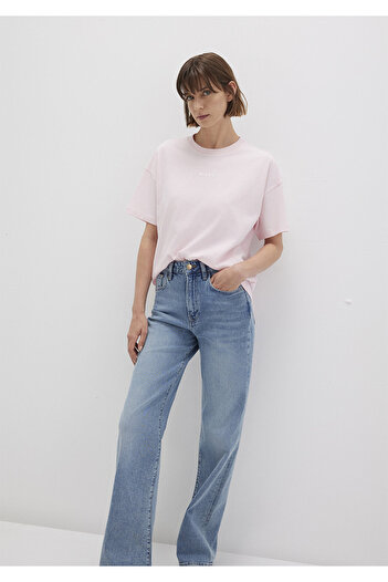 Mavi Τυπωμένο ροζ μπλουζάκι Loose Fit / Loose Relaxed Fit 1612518 -89200