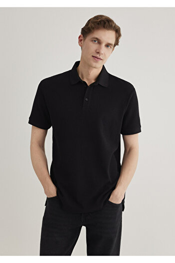 Mavi Μαύρο μπλουζάκι Polo Slim Fit 0612521 -900