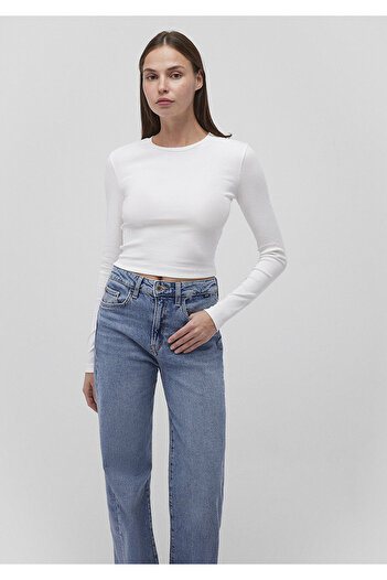 Mavi 2er-Pack langärmlige Crop-Basic-T-Shirts mit eng anliegendem Schnitt 1613021-88467