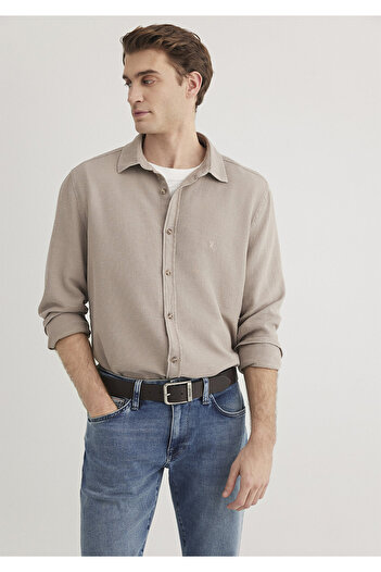 Mavi Beige Shirt - Standard Model 0211461 -80697