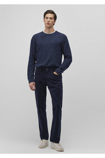 Mavi Hunter Dark Navy Blue Velvet Trousers 0020282653