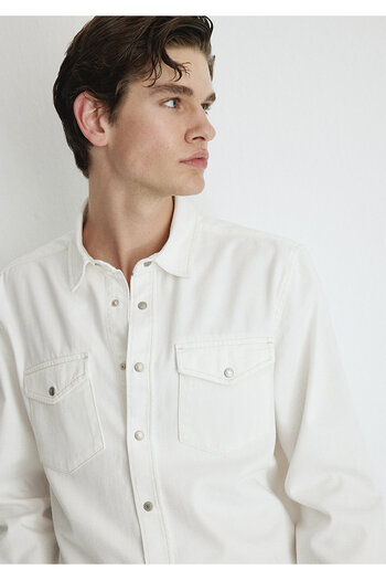Mavi Ted Casual Ecru Jean Shirt Slim Fit / Slim Fit0210909-86620