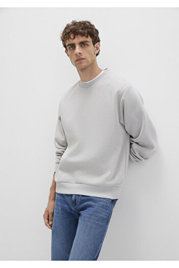 Mavi Crew Neck Gray Basic Sweatshirt 0S10276-81582