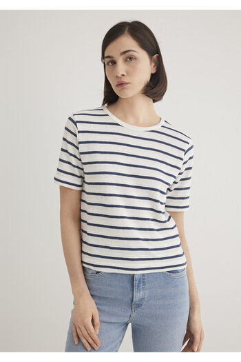 Mavi Striped Blue T-Shirt Slim Fit / Slim Fit1612126-86625