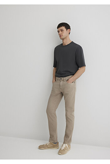 Mavi Marcus Beige Comfort Gabardine Trousers 0035186566