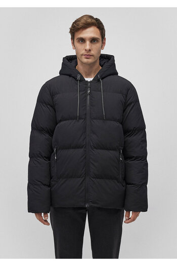 Mavi Black Puffer Jacket with Hood - 0110349 -900