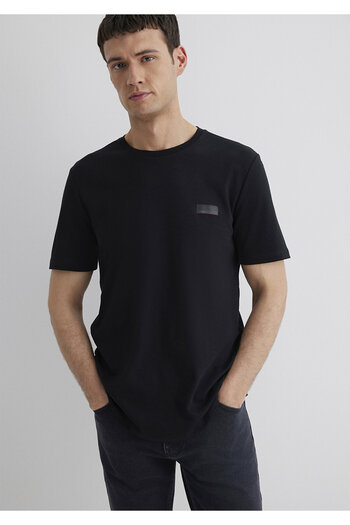 Mavi Μαύρο εμπριμέ Μαύρο T-Shirt Slim Fit / Slim Fit 0611401-900