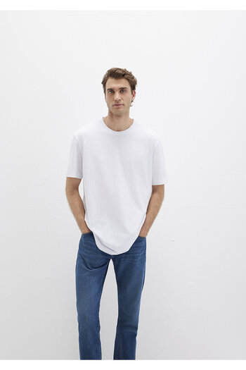 Mavi Λευκό LongBasic T-shirt -RegularFit 067082 -620