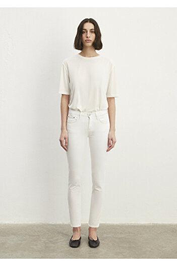 Mavi Ada Casual Vintage White Jean Trousers 1020581363