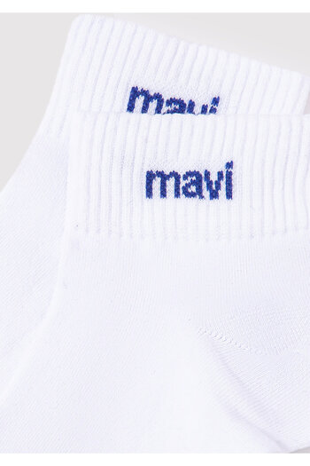 Mavi Logo Detailed White Socks 1910331 -620