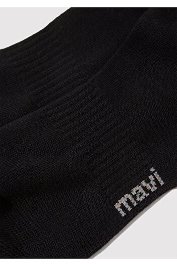 Mavi Black Logo Printed Socks - 0911160 -900