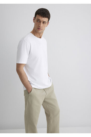 Mavi Λευκό Basic T-Shirt Loose Fit / Loose Relaxed Fit 0611596 -620